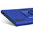 Custodia Plastica Rigida Sabbie Mobili con Anello Supporto per Sony Xperia XZs Blu