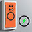 Custodia Plastica Rigida Senza Cornice Cover Opaca con Mag-Safe Magnetic per Huawei Nova Y91 Arancione