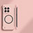 Custodia Plastica Rigida Senza Cornice Cover Opaca con Mag-Safe Magnetic per OnePlus 12 5G Rosa