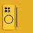 Custodia Plastica Rigida Senza Cornice Cover Opaca con Mag-Safe Magnetic per OnePlus Ace 2 Pro 5G Giallo