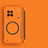 Custodia Plastica Rigida Senza Cornice Cover Opaca con Mag-Safe Magnetic per Vivo X90 Pro 5G Arancione