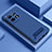 Custodia Plastica Rigida Senza Cornice Cover Opaca P03 per OnePlus Ace 3 5G Blu