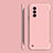 Custodia Plastica Rigida Senza Cornice Cover Opaca per Huawei Enjoy 50 Rosa