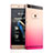 Custodia Plastica Trasparente Rigida Sfumato per Huawei P8 Rosa