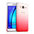 Custodia Plastica Trasparente Rigida Sfumato per Samsung Galaxy On5 G550FY Rosso
