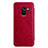 Custodia Portafoglio In Pelle con Stand L01 per Samsung Galaxy S9 Rosso