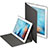 Custodia Portafoglio In Pelle con Stand L02 per Apple iPad 3 Nero