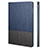 Custodia Portafoglio In Pelle con Stand L02 per Apple iPad Mini 3 Blu