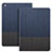 Custodia Portafoglio In Pelle con Stand L02 per Apple iPad Mini 4 Blu