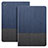 Custodia Portafoglio In Pelle con Stand L03 per Apple iPad 2 Blu