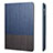 Custodia Portafoglio In Pelle con Stand L03 per Apple iPad 3 Blu
