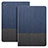 Custodia Portafoglio In Pelle con Stand L03 per Apple iPad 4 Blu