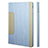 Custodia Portafoglio In Pelle con Stand L03 per Apple iPad Mini 2 Cielo Blu