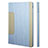 Custodia Portafoglio In Pelle con Stand L03 per Apple iPad Mini 3 Cielo Blu