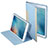 Custodia Portafoglio In Pelle con Stand L03 per Apple iPad Mini 3 Cielo Blu