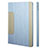 Custodia Portafoglio In Pelle con Stand L03 per Apple iPad Mini 4 Cielo Blu