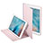 Custodia Portafoglio In Pelle con Stand L03 per Apple iPad Mini 4 Rosa