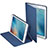 Custodia Portafoglio In Pelle con Stand L04 per Apple iPad Mini Blu