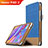 Custodia Portafoglio In Pelle con Stand L05 per Huawei Honor Pad 2 Blu