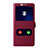 Custodia Portafoglio In Pelle con Stand per Huawei Honor V10 Rosso