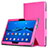 Custodia Portafoglio In Pelle con Stand per Huawei MediaPad M3 Lite Rosa Caldo
