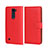 Custodia Portafoglio In Pelle con Stand per LG K7 Rosso