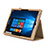 Custodia Portafoglio In Pelle con Stand per Microsoft Surface Pro 3 Oro