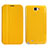 Custodia Portafoglio In Pelle con Stand per Samsung Galaxy Note 2 N7100 N7105 Giallo
