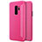 Custodia Portafoglio In Pelle con Stand per Samsung Galaxy S9 Plus Rosa Caldo