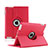 Custodia Portafoglio In Pelle con Stand Rotazione per Apple iPad 2 Rosso