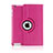 Custodia Portafoglio In Pelle con Stand Rotazione per Apple iPad 3 Rosa Caldo