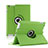 Custodia Portafoglio In Pelle con Stand Rotazione per Apple iPad 3 Verde