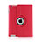 Custodia Portafoglio In Pelle con Stand Rotazione per Apple iPad 4 Rosso