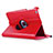 Custodia Portafoglio In Pelle con Stand Rotazione per Apple iPad Mini 2 Rosso