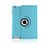 Custodia Portafoglio In Pelle con Supporto Girevole per Apple iPad 2 Cielo Blu
