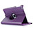 Custodia Portafoglio In Pelle con Supporto Girevole per Apple iPad Mini 2 Viola