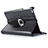 Custodia Portafoglio In Pelle con Supporto Girevole per Apple iPad Mini Nero