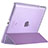 Custodia Portafoglio In Pelle con Supporto L01 per Apple iPad 2 Viola