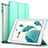 Custodia Portafoglio In Pelle con Supporto L01 per Apple iPad 3 Verde