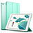 Custodia Portafoglio In Pelle con Supporto L01 per Apple iPad Air Verde