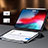 Custodia Portafoglio In Pelle con Supporto L01 per Apple iPad Pro 12.9 (2018) Nero
