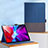 Blu Custodia Portafoglio In Pelle con Supporto L01 per Apple iPad Pro 12.9 (2022) Blu