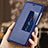 Custodia Portafoglio In Pelle con Supporto L01 per Huawei Ascend P7 Blu