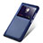 Custodia Portafoglio In Pelle con Supporto L01 per Huawei GR5 (2017) Blu