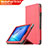 Custodia Portafoglio In Pelle con Supporto L01 per Huawei MediaPad T3 8.0 KOB-W09 KOB-L09 Rosso