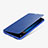 Custodia Portafoglio In Pelle con Supporto L01 per Huawei Rhone Blu