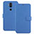 Custodia Portafoglio In Pelle con Supporto L01 per Nokia 7.1 Plus Blu