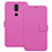 Custodia Portafoglio In Pelle con Supporto L01 per Nokia 7.1 Plus Rosa