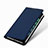 Custodia Portafoglio In Pelle con Supporto L01 per Samsung Galaxy A5 (2018) A530F Blu