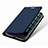 Custodia Portafoglio In Pelle con Supporto L01 per Samsung Galaxy J2 Pro (2018) J250F Blu